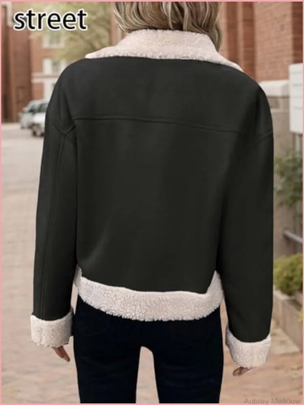 Women's Faux Suede Sherpa Jacket - Shearling Lined Fleece Outerwear